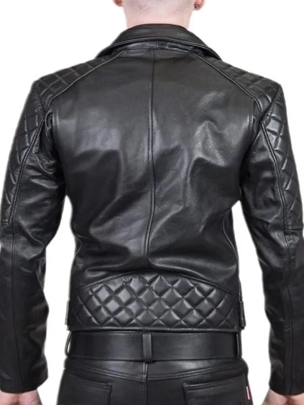 Men's Real Leather Biker Jacket