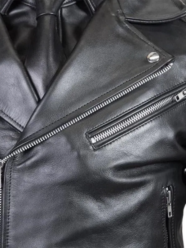 Men's Real Leather Biker Jacket