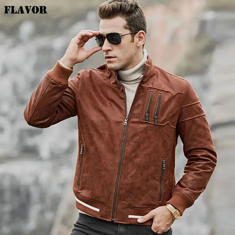 Men's Slim Fit Leather Jacket