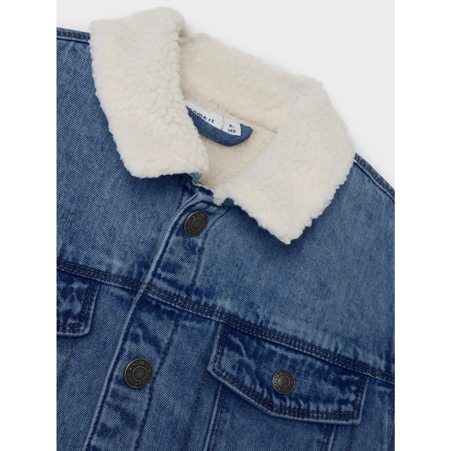 Name It Medium Blue Denim Jack Teddy Denim Jacket