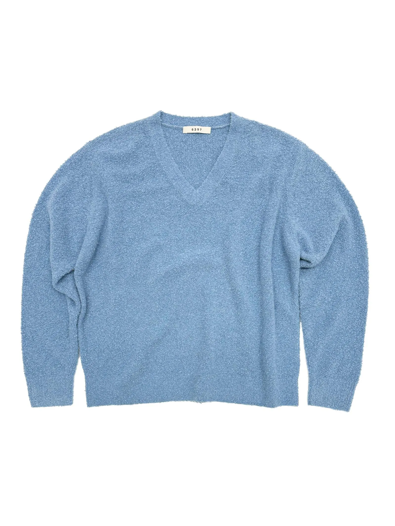 Nubby V-Neck in Sky Blue