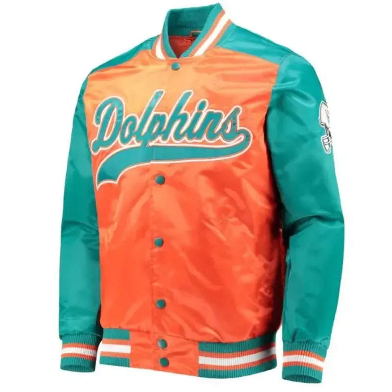 Orange Miami Dolphins Jacket