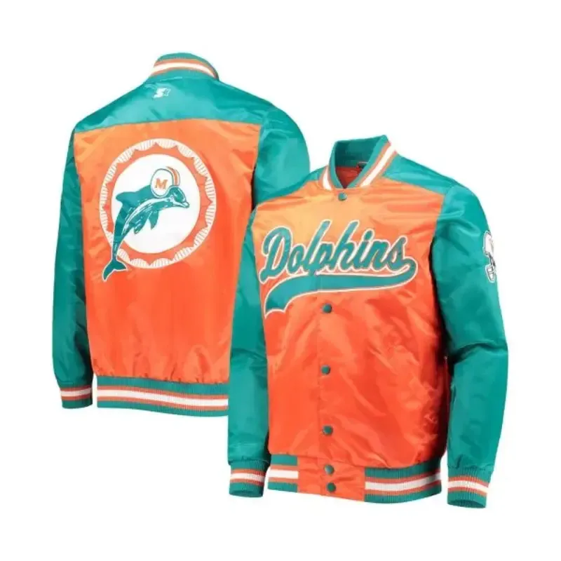 Orange Miami Dolphins Jacket