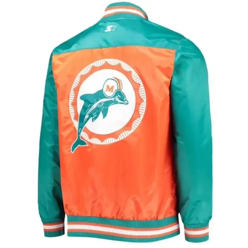 Orange Miami Dolphins Jacket