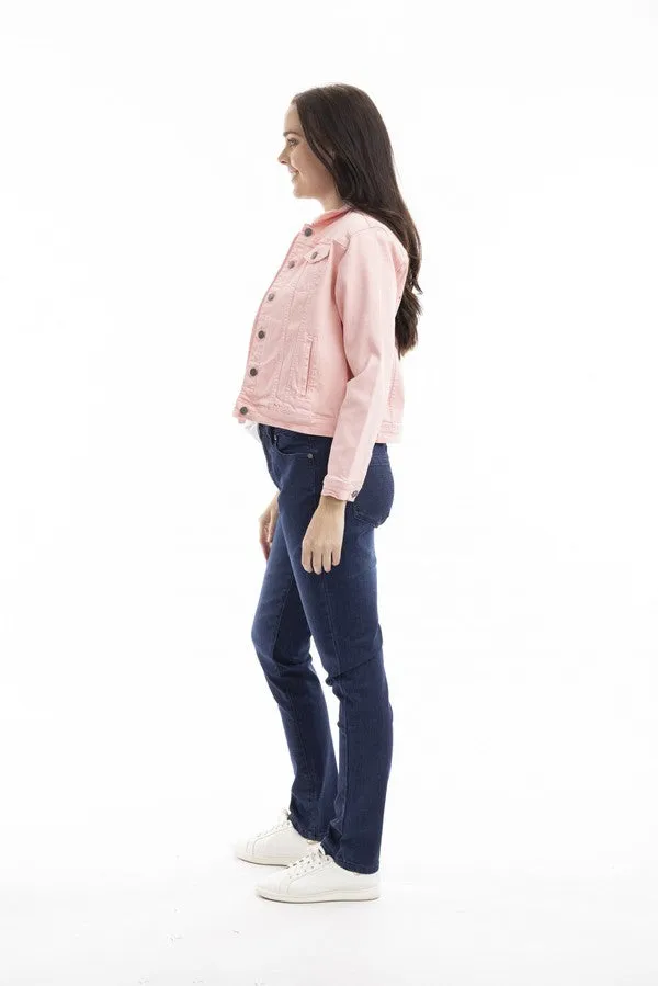 Orientique Pink Denim Jacket