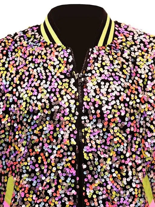 Party Mix | Disarray Sequin Bomber Jacket | Unisex