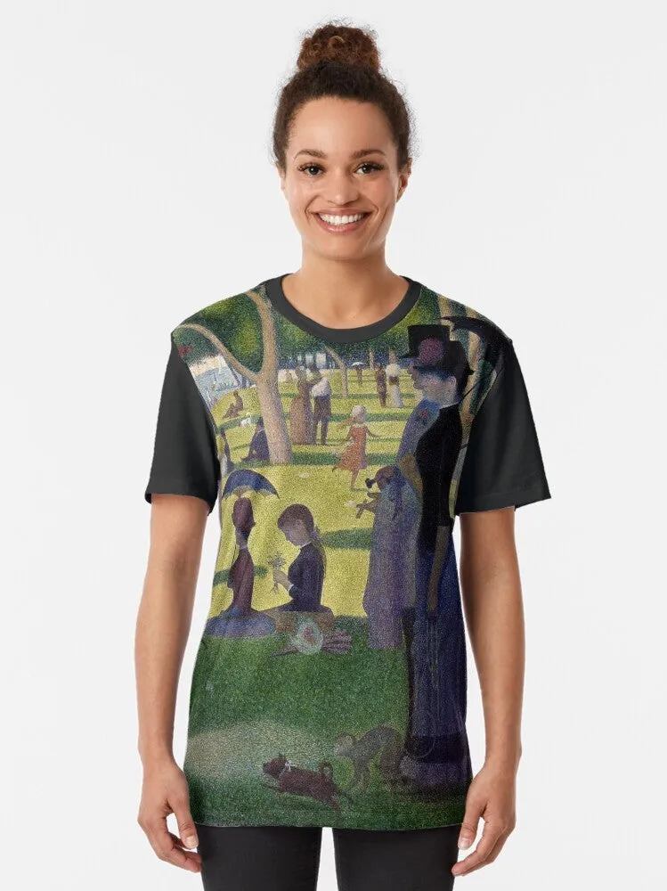 "George Seurat's Pointillist Masterpiece T-Shirt"