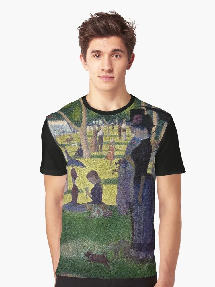 "George Seurat's Pointillist Masterpiece T-Shirt"