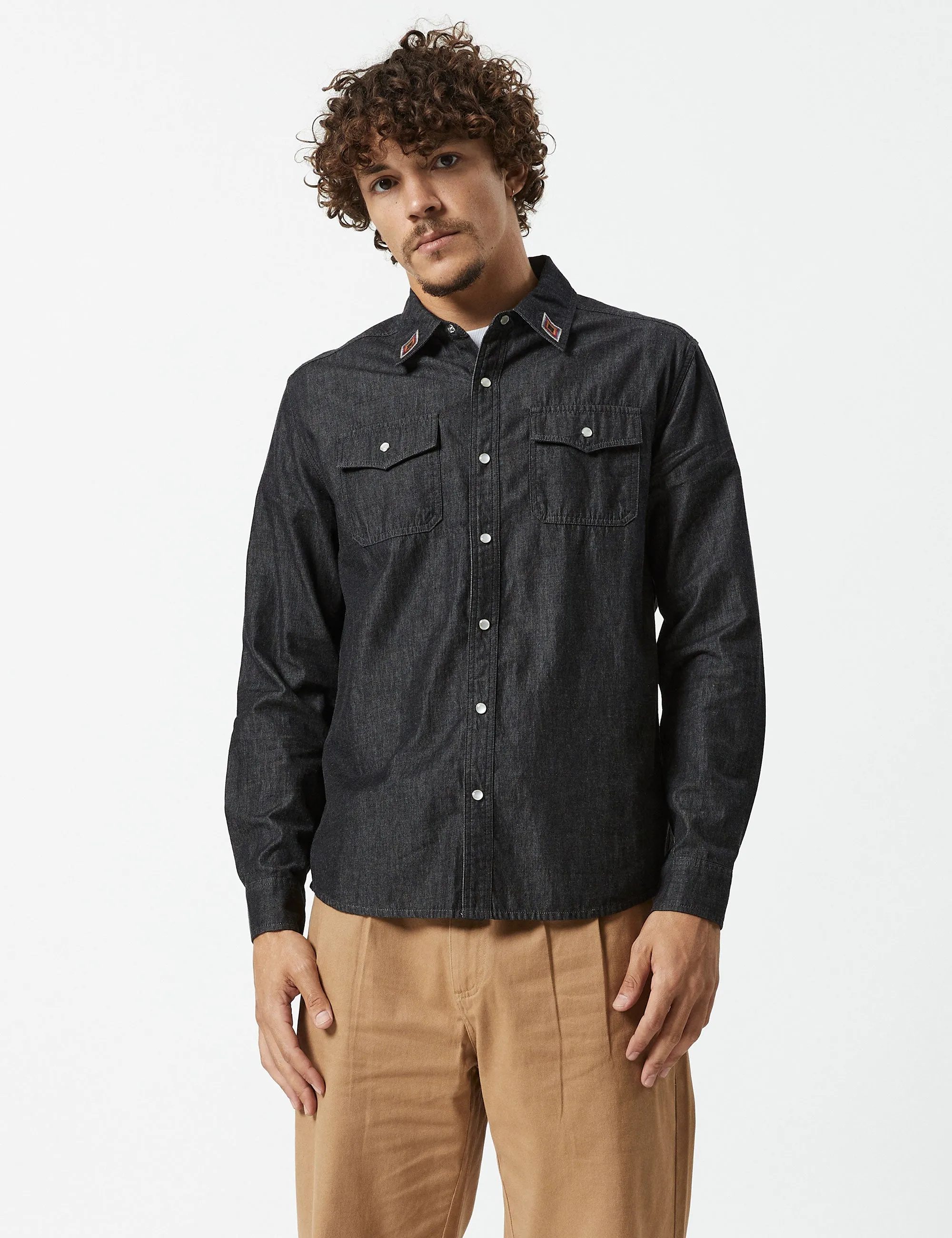 Rancho Shirt - Black Chambray