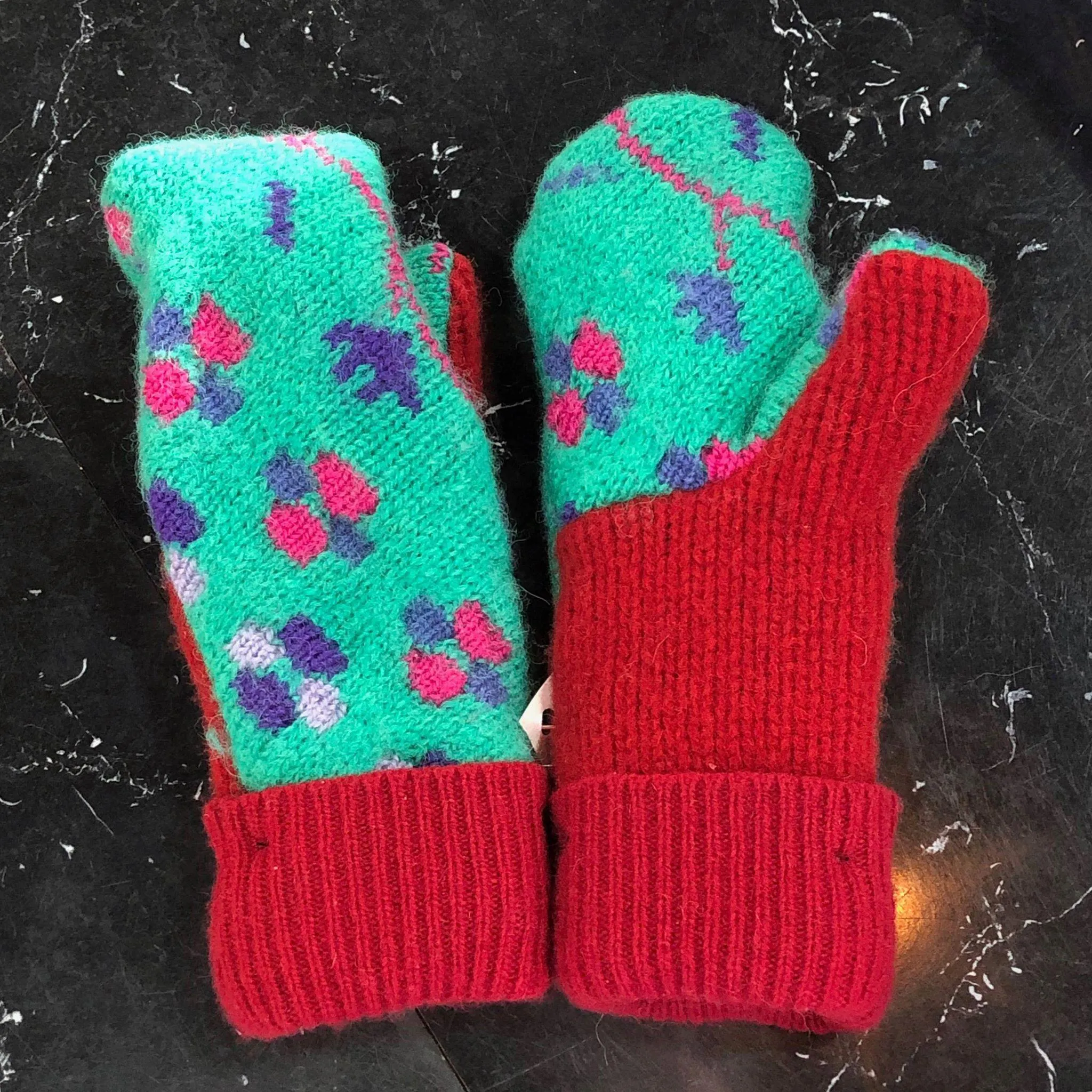 Re-purposed Sweater Wool Mittens