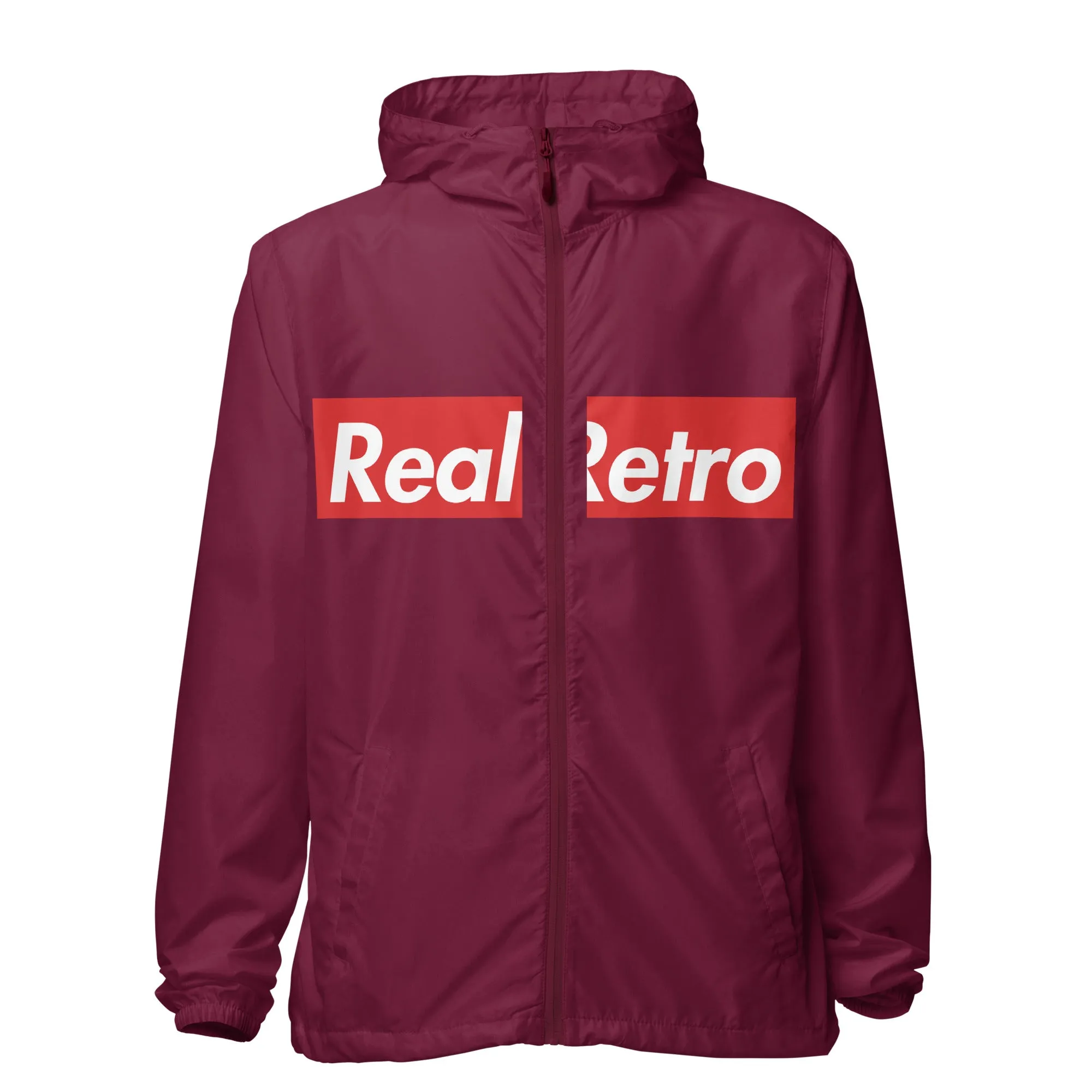 Real Retro Unisex lightweight zip up windbreaker