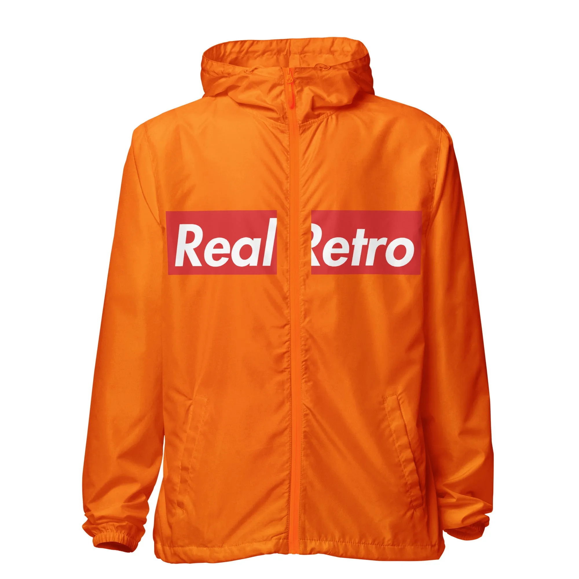 Real Retro Unisex lightweight zip up windbreaker