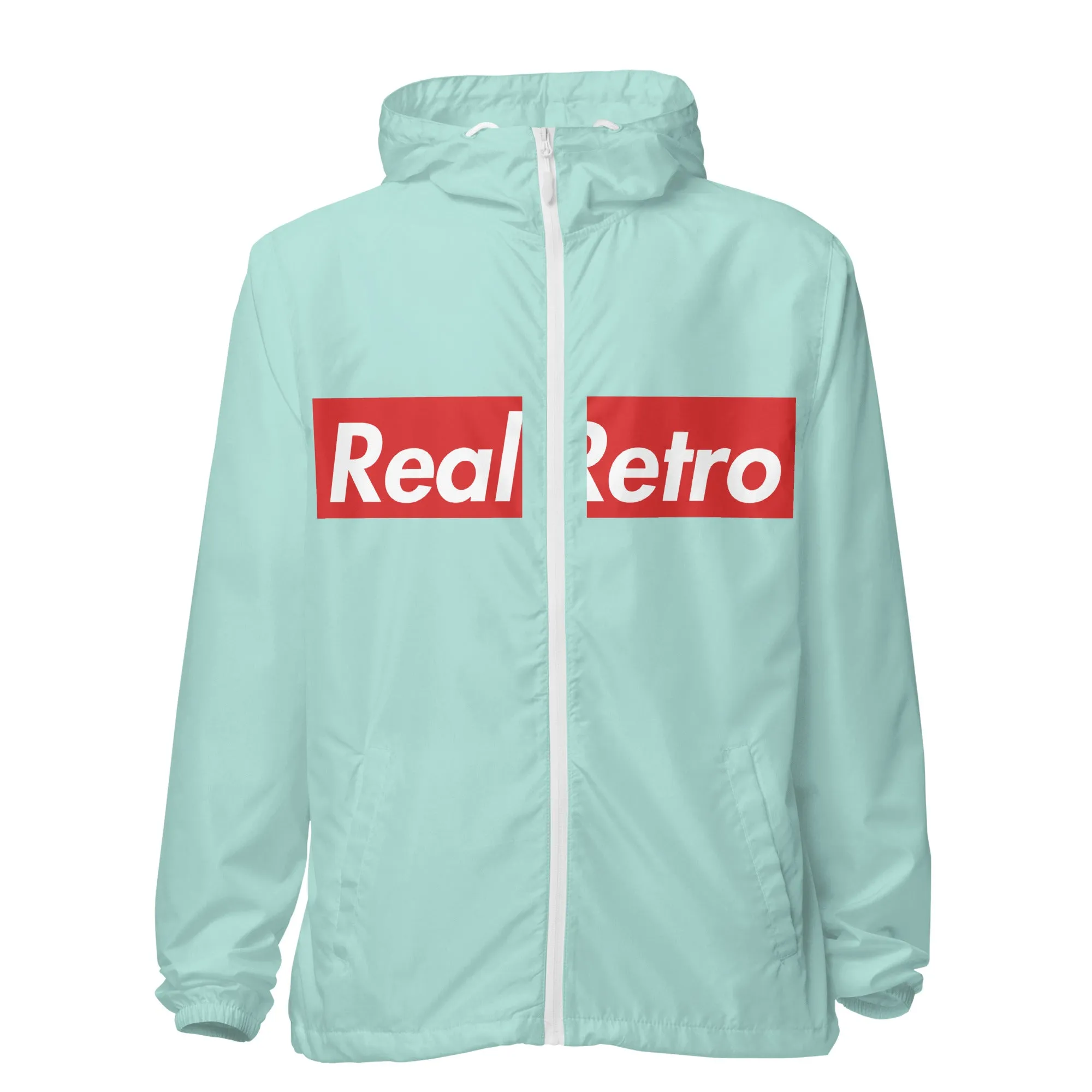 Real Retro Unisex lightweight zip up windbreaker