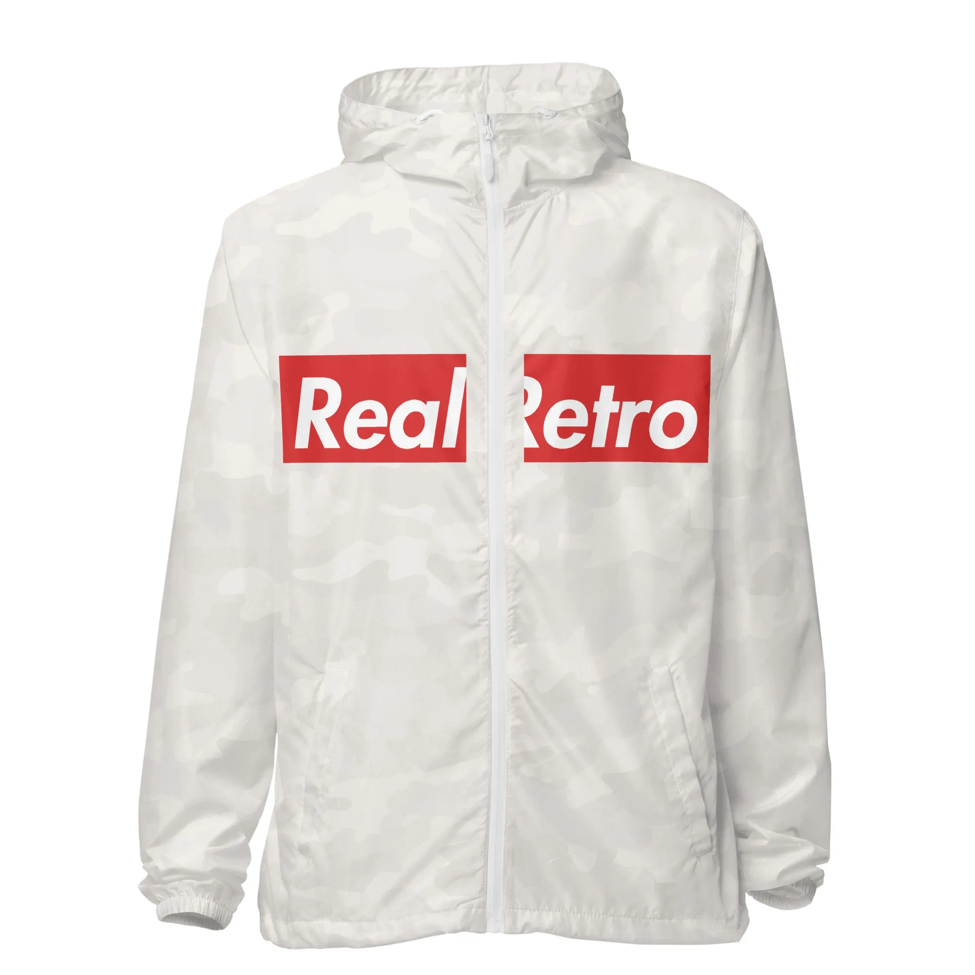 Real Retro Unisex lightweight zip up windbreaker