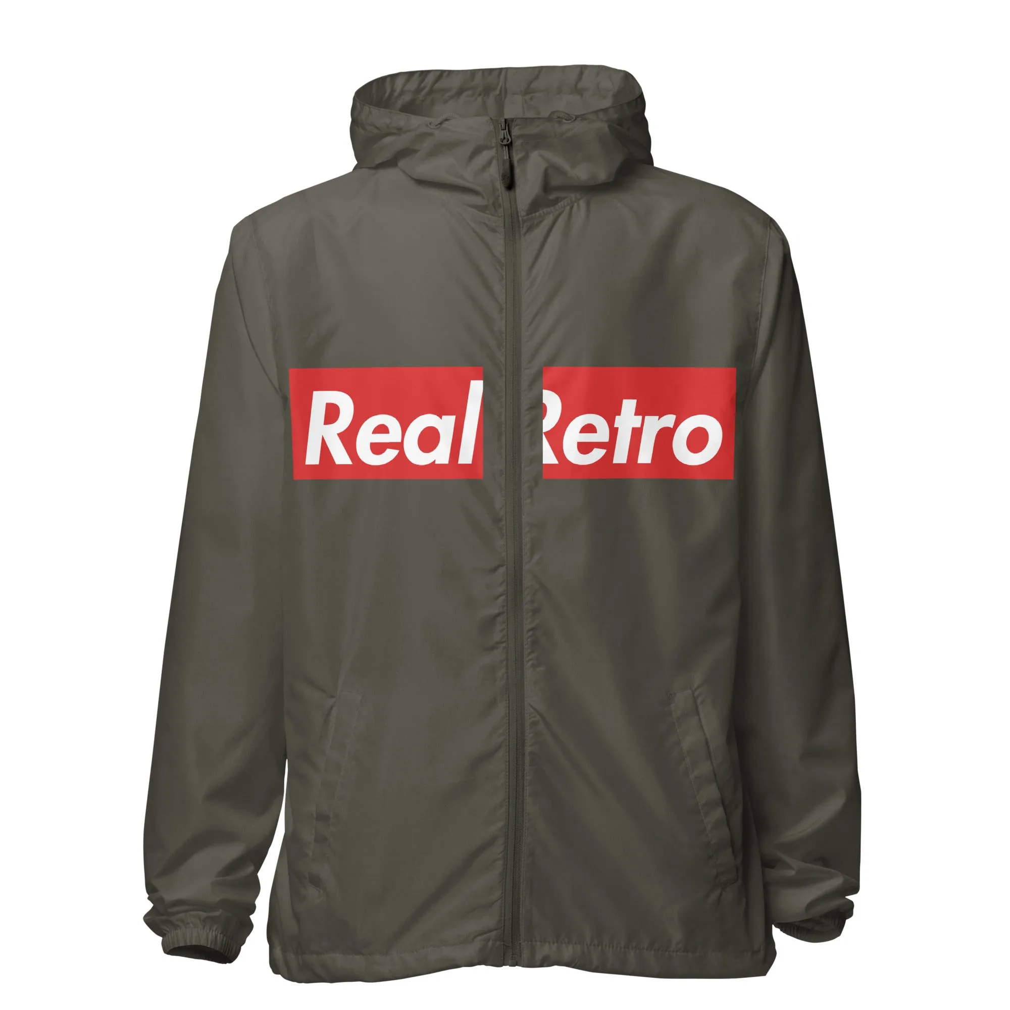 Real Retro Unisex lightweight zip up windbreaker