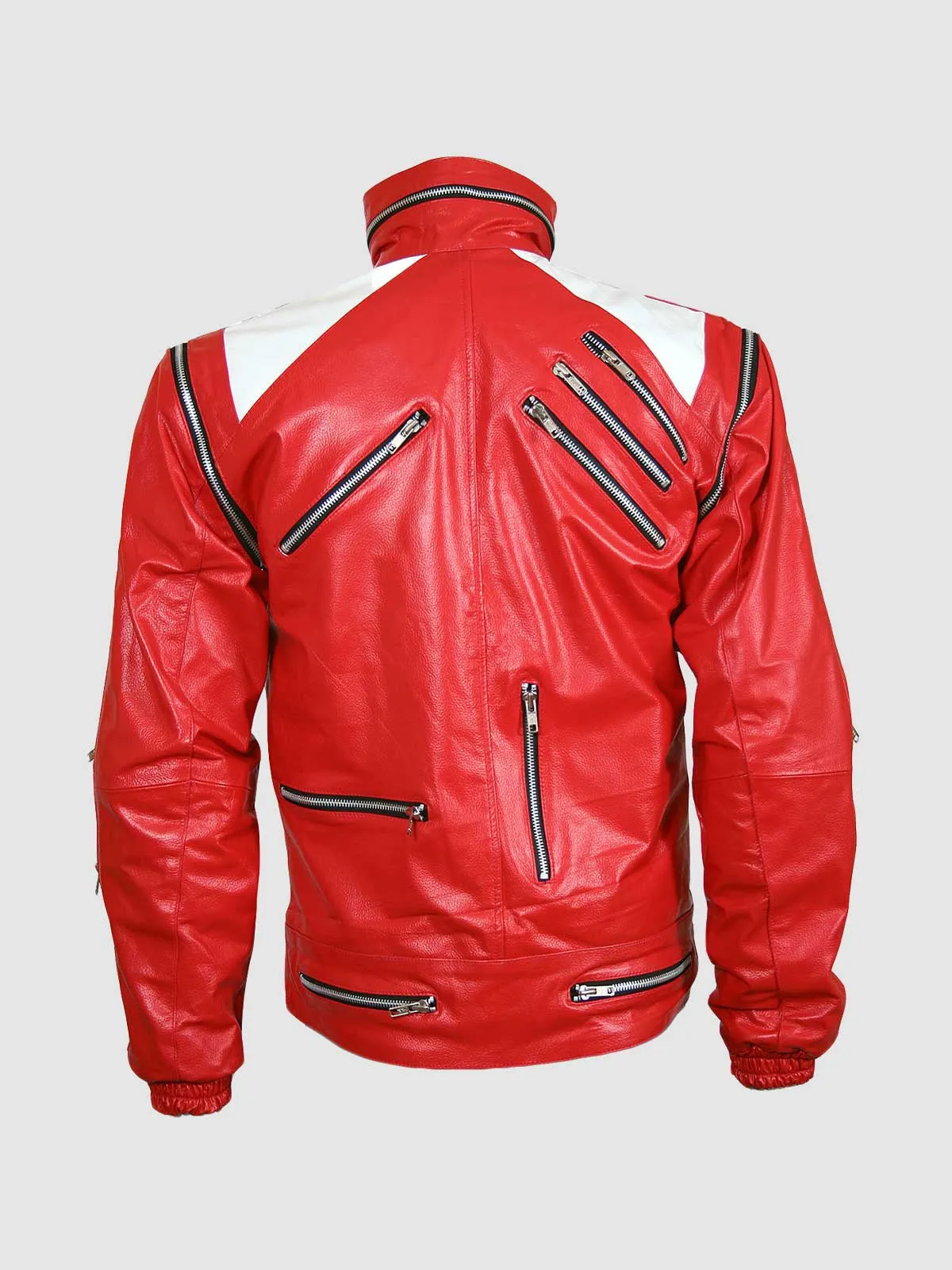 Red & White Leather Jacket