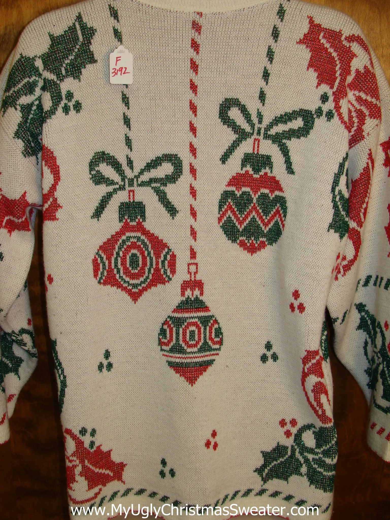 Retro 80s 2sided Corny Christmas Sweater Pullover