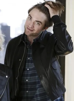 Robert Pattinson Leather Jacket | Men Celebrity Jacket | Genuine Leather Jacket