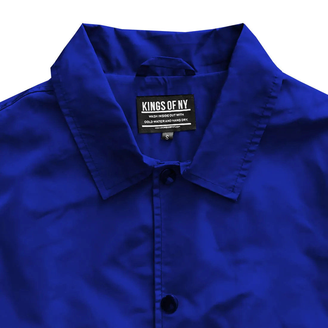 Royal Blue Mens Windbreaker Coaches Jacket