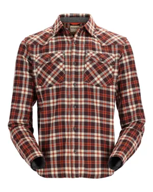 Simms M's Santee Flannel / Maghoany-Tan Camp Plaid