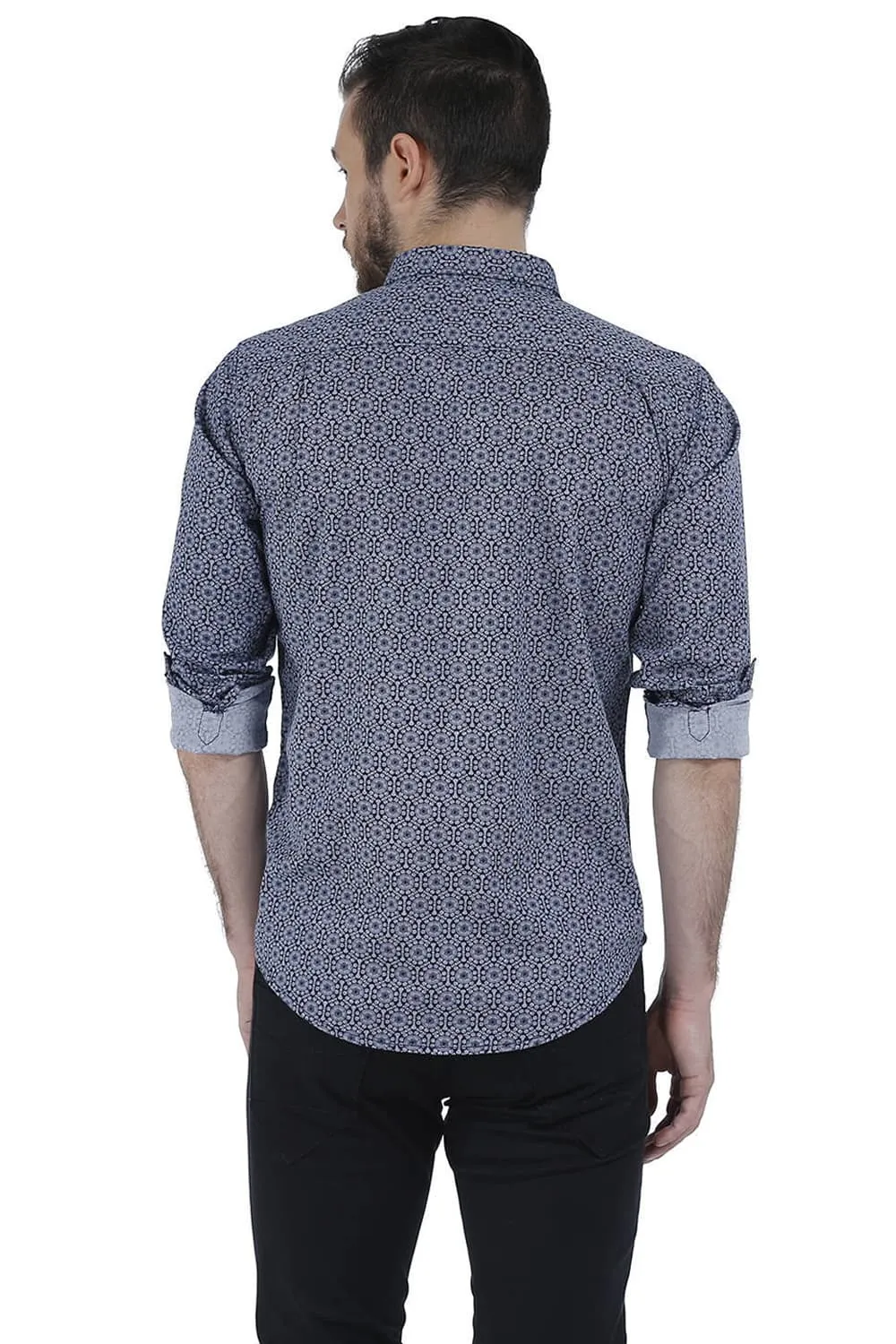 Slim Fit Oxford Printed Shirt