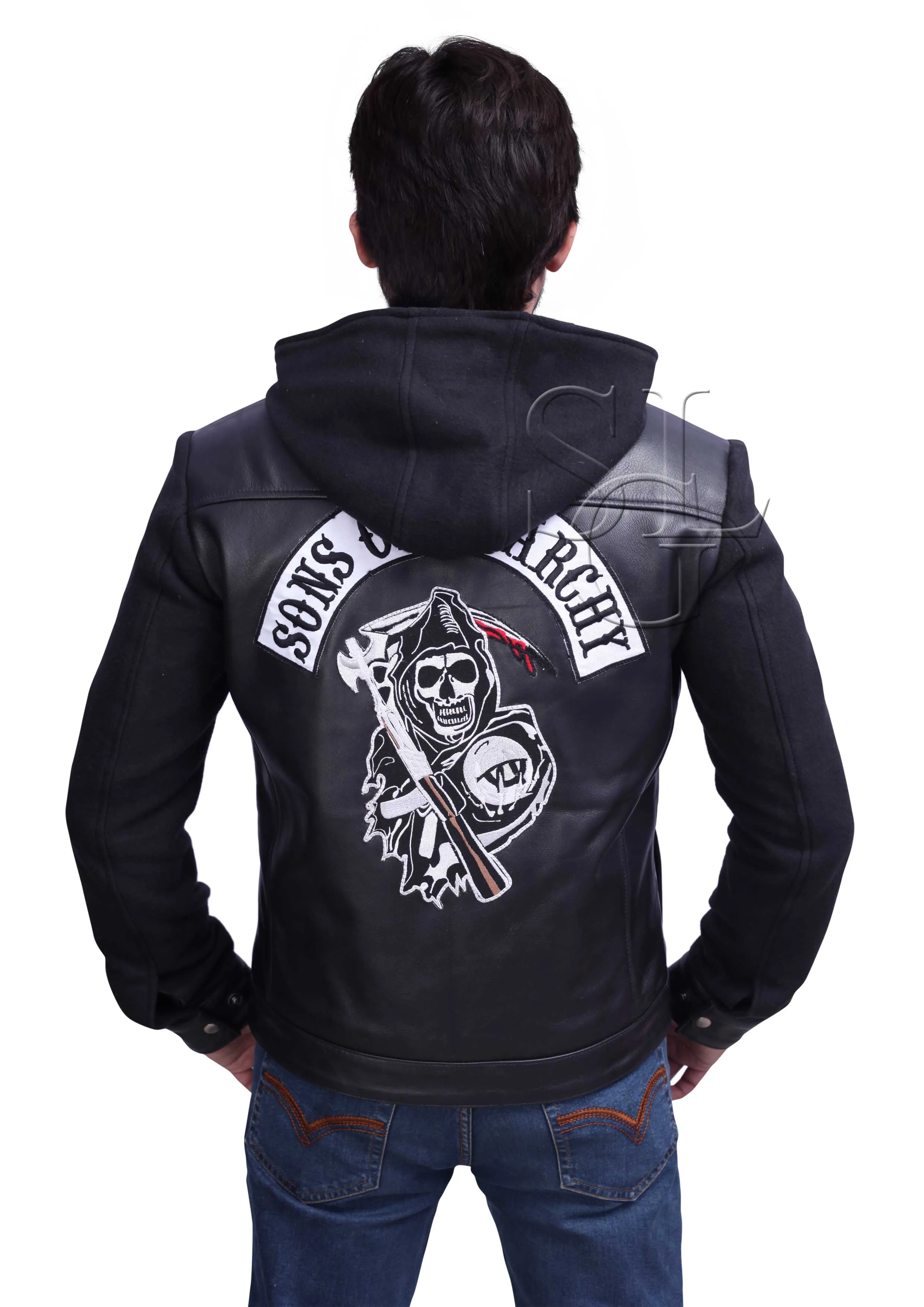 Sons of Anarchy Hooded Leather Jacket