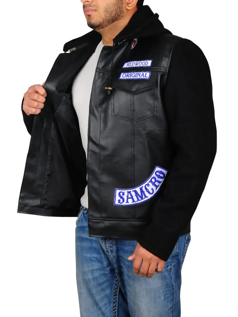 Sons of Anarchy Hooded Leather Jacket