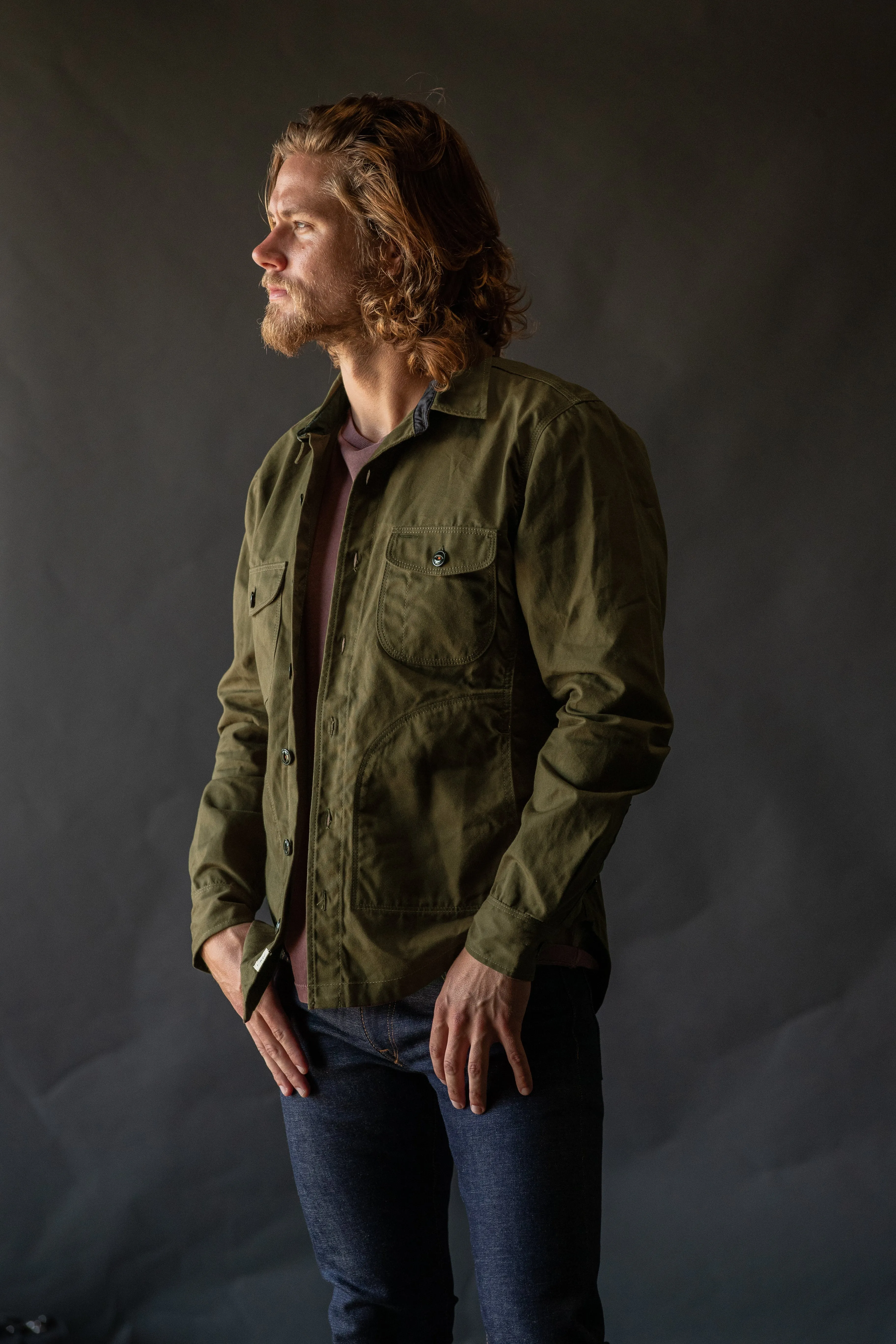 The Anvil Oxford Paraffin Wax Jacket - Military Green