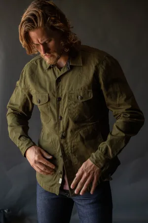 The Anvil Oxford Paraffin Wax Jacket - Military Green