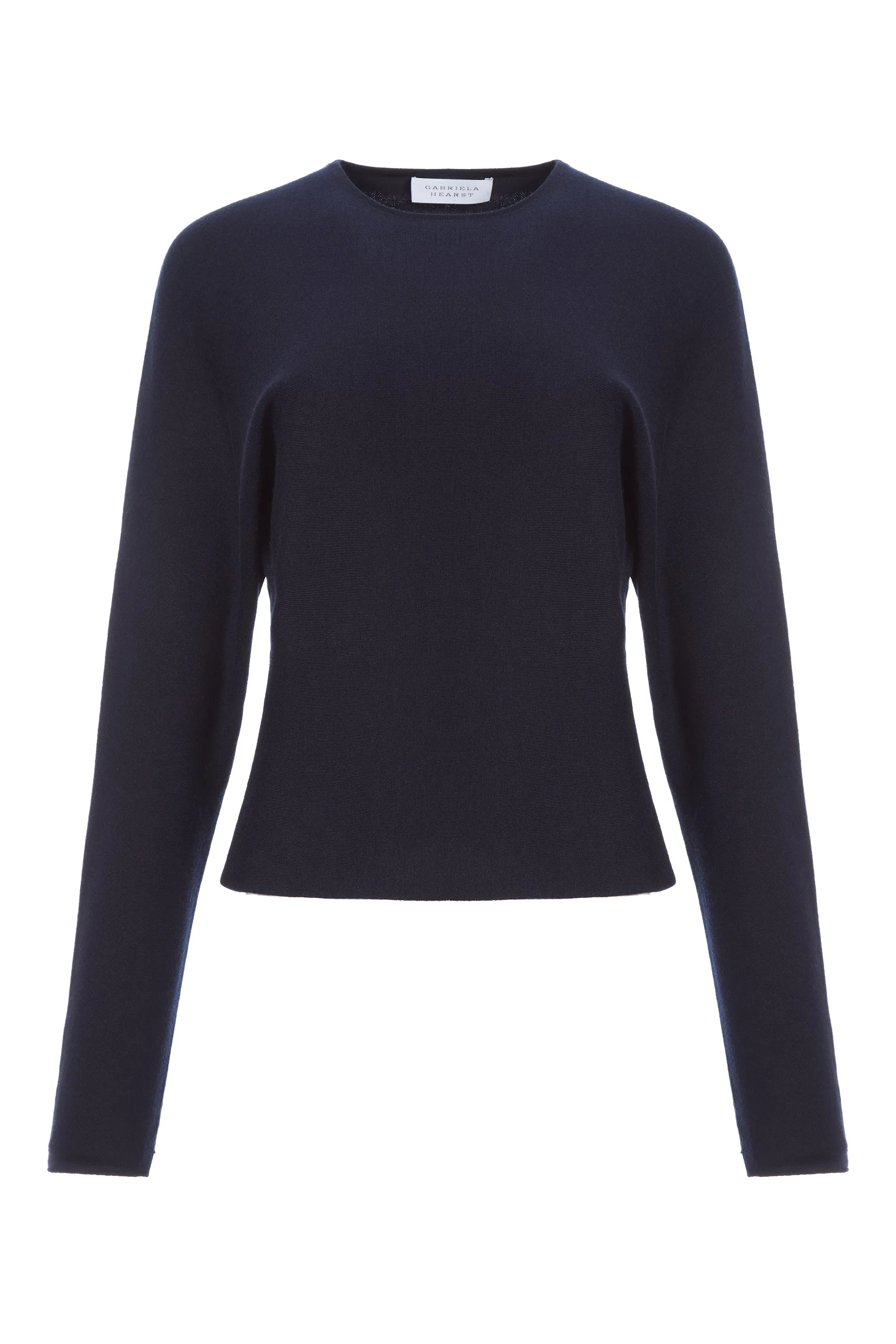 Theodore Knit Sweater in Navy Cashmere Silk