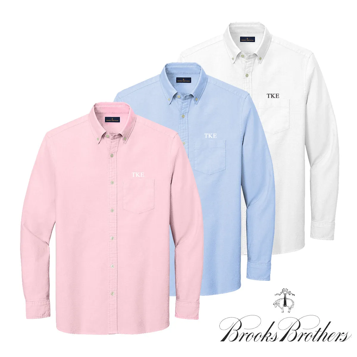 TKE Brooks Brothers Oxford Button Up Shirt