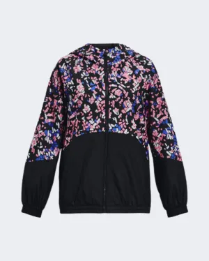 Under Armour Woven Full-Zip Girls Training Jacket Black/Multi 1371095-002