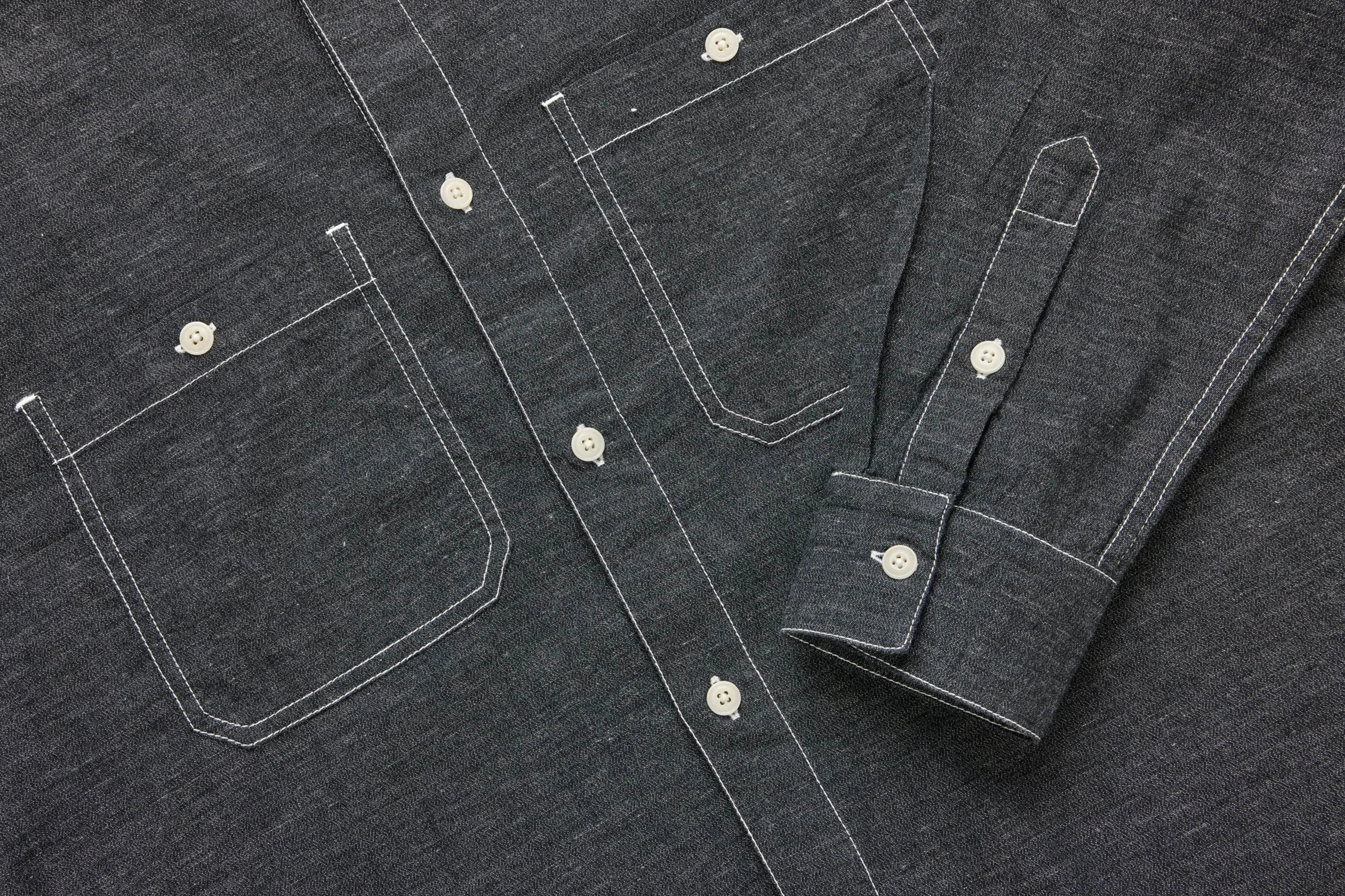 Utility Shirt ~ Black Chambray