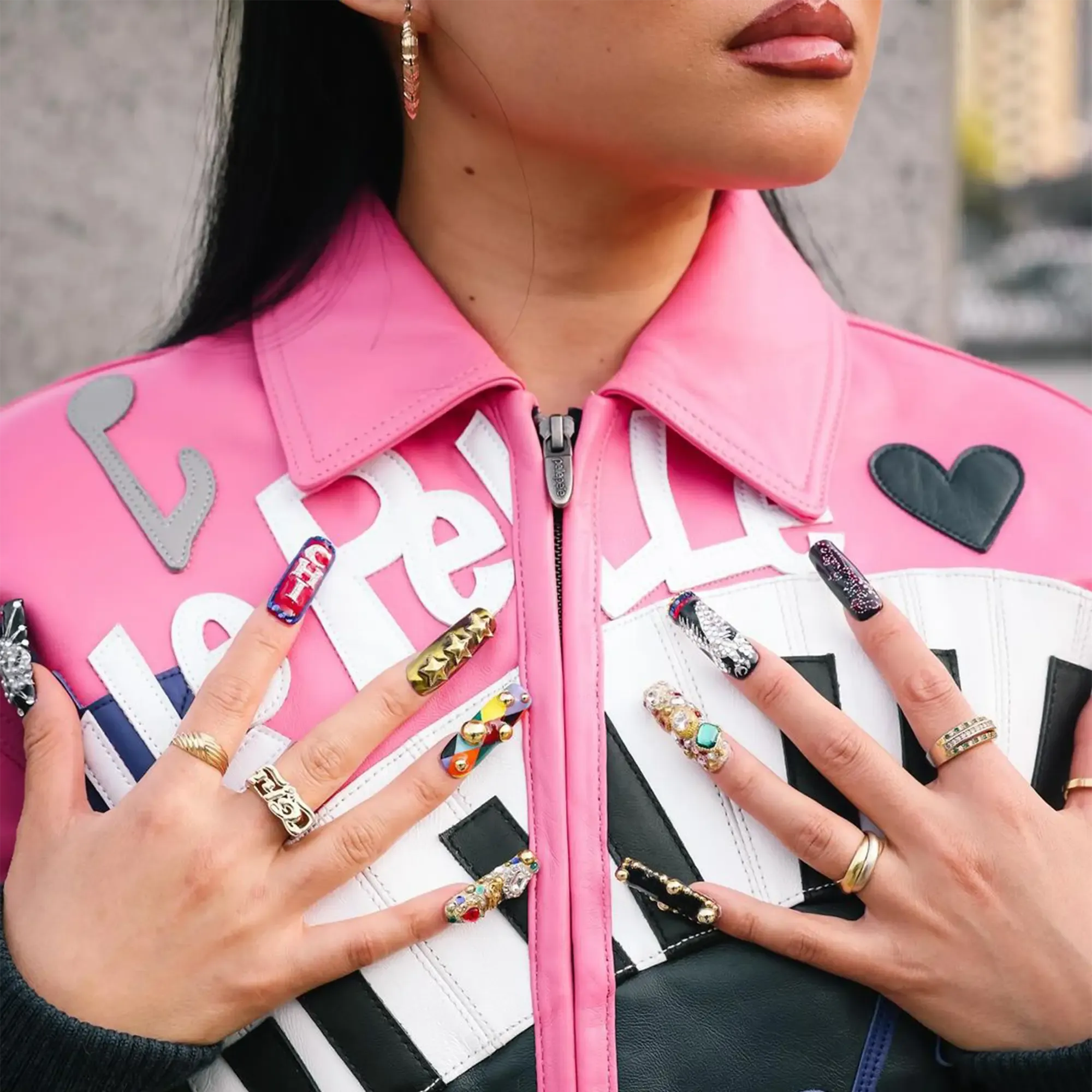 Women's 50 Years Of Hip Hop Leather Jacket